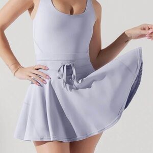 POPFLEX Twirl Dress size small- country blue. Never worn.